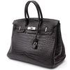 Hermès Birkin 35 Black Matte Crocodile Porosus PHW