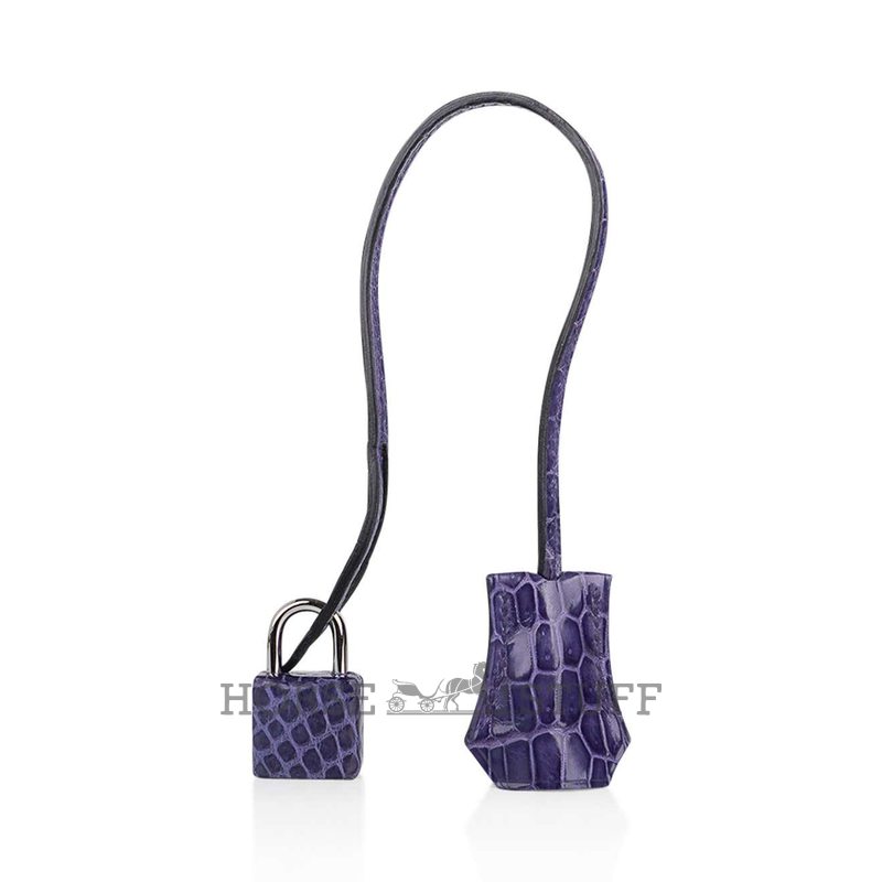 Hermès Birkin 35 Blue Brighton Lisse Crocodile Porosus PHW