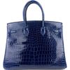 Hermès Birkin 35 Blue Sapphire Lisse Crocodile Porosus PHW