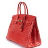 Hermès Birkin 35 Bougainvillier Lisse Crocodile Porosus GHW