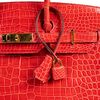 Hermès Birkin 35 Bougainvillier Lisse Crocodile Porosus GHW