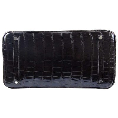 Hermès Birkin 35 Cacao Lisse Crocodile Porosus PHW