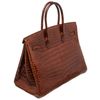 Hermès Birkin 35 Miel Lisse Crocodile Porosus GHW