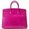 Hermès Birkin 35 Rose Scheherazade Lisse Crocodile Porosus PHW