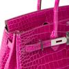 Hermès Birkin 35 Rose Scheherazade Lisse Crocodile Porosus PHW