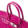 Hermès Birkin 35 Rose Scheherazade Lisse Crocodile Porosus PHW