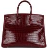 HERMÈS BIRKIN 35 Rouge H Shiny CROCODILE POROSUS PHW