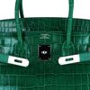 Hermès Birkin 35 Vert Emerald Lisse Crocodile Porosus PHW