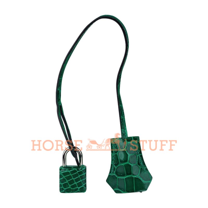 Hermès Birkin 35 Vert Emerald Lisse Crocodile Porosus PHW