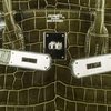 Hermès Birkin 35 Vert Vert Veronese Lisse Crocodile Porosus PHW
