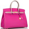 Hermès Birkin 35 Special Order HSS Rose Pourpre / Gris Asphalt Epsom BGHW