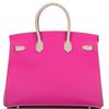 Hermès Birkin 35 Special Order HSS Rose Pourpre / Gris Asphalt Epsom BGHW