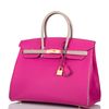 Hermès Birkin 35 Special Order HSS Rose Pourpre / Gris Asphalt Epsom BGHW