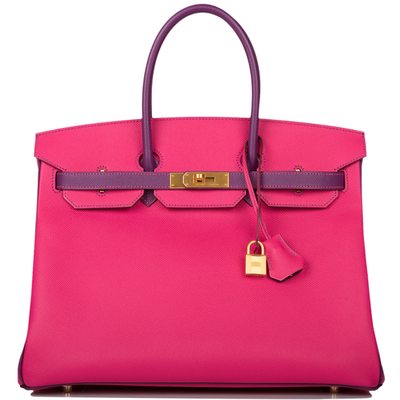 Hermès Birkin 35 Special Order HSS Rose Tyrien / Anemone Epsom BGHW