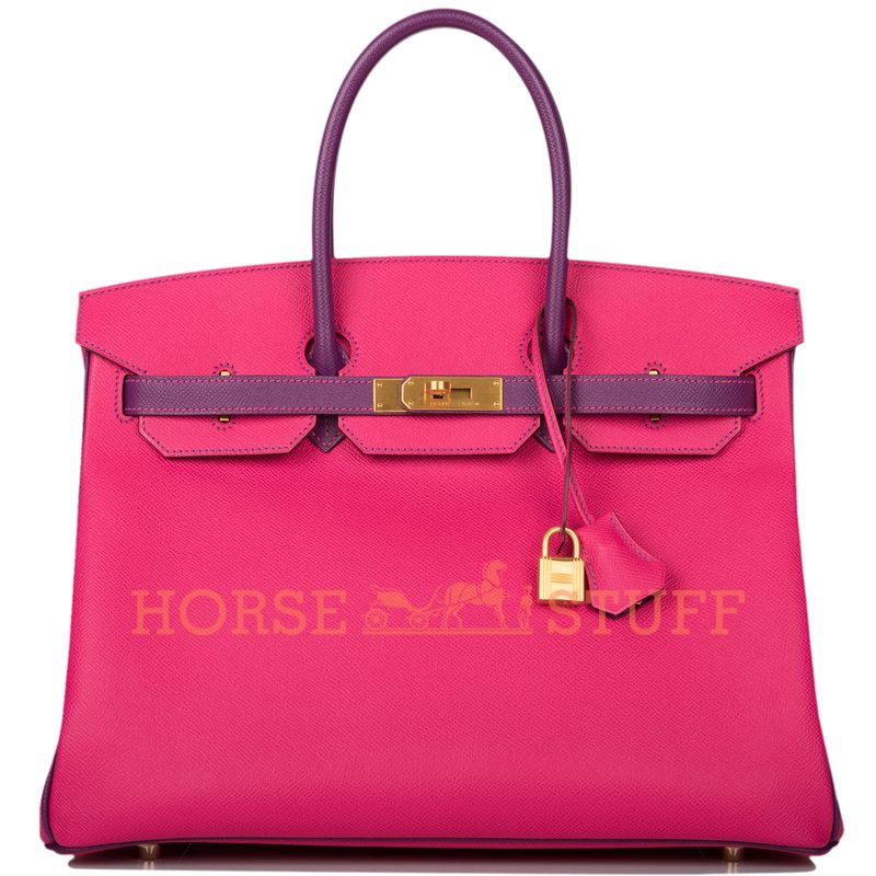 Hermès Birkin 35 Special Order HSS Rose Tyrien / Anemone Epsom BGHW