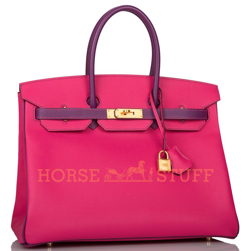 Hermès Birkin 35 Special Order HSS Rose Tyrien / Anemone Epsom BGHW