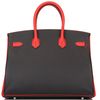 Hermès Birkin 35 Special Order HSS Black / Vermillion Togo BPHW