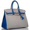 Hermès Birkin 35 Special Order HSS Gris Mouette / Blue Electique Togo BPHW