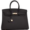 Hermès Birkin 35 Black Togo RGHW