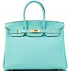 Hermès Birkin 35 Blue Atoll Togo GHW