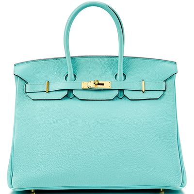 Hermès Birkin 35 Blue Atoll Togo GHW