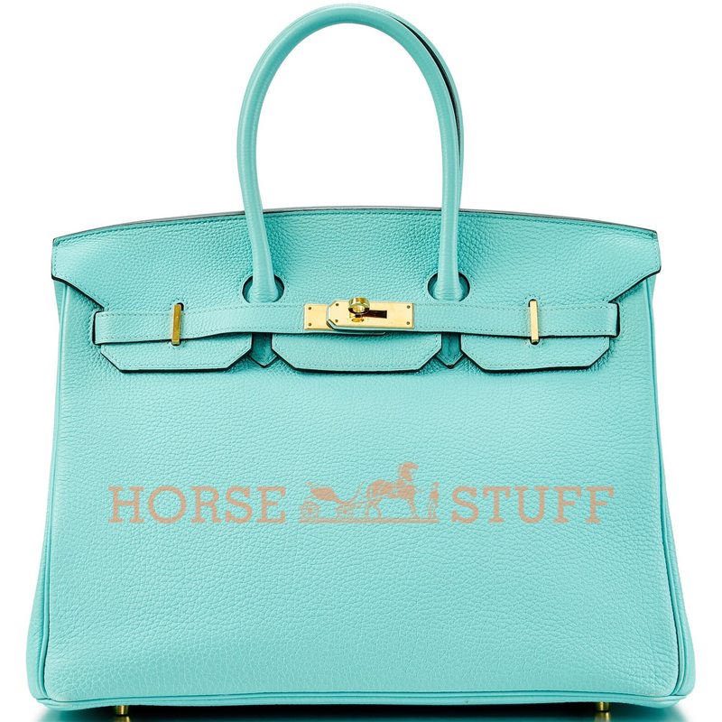 Hermès Birkin 35 Blue Atoll Togo GHW