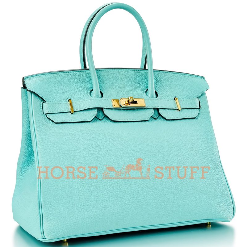 Hermès Birkin 35 Blue Atoll Togo GHW