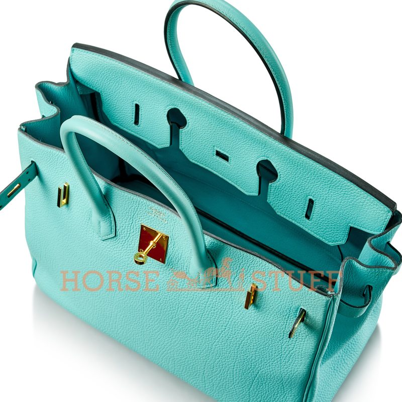 Hermès Birkin 35 Blue Atoll Togo GHW