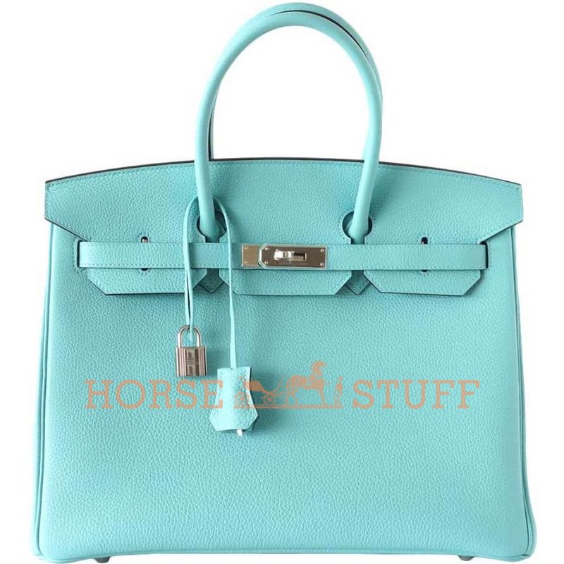 Hermès Birkin 35 Blue Atoll Togo PHW