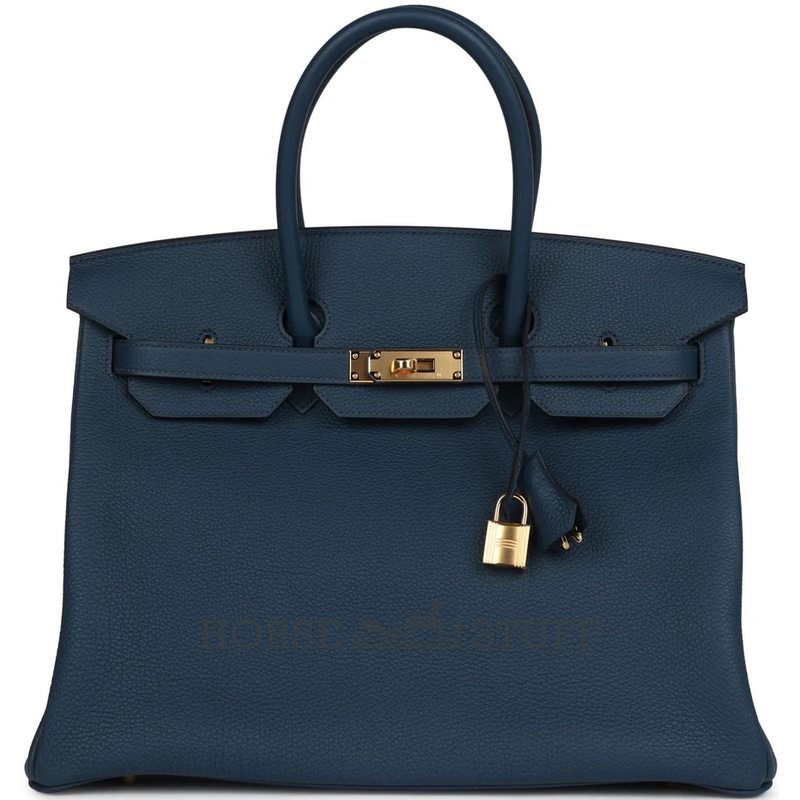 Hermès Birkin 35 Blue de Prusse Togo GHW
