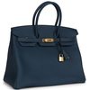 Hermès Birkin 35 Blue de Prusse Togo GHW