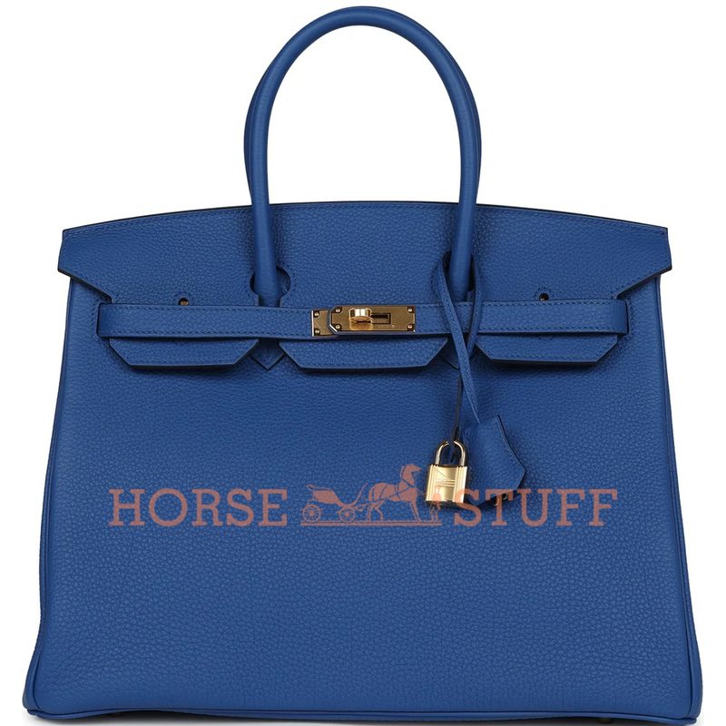 Hermès Birkin 35 Blue France Togo GHW