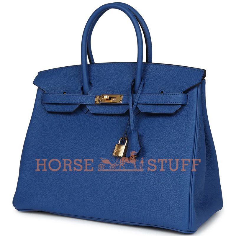 Hermès Birkin 35 Blue France Togo GHW