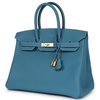 Hermès Birkin 35 Blue Jean Togo GHW
