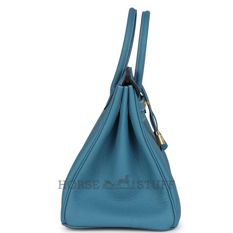 Hermès Birkin 35 Blue Jean Togo GHW