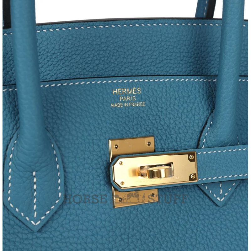 Hermès Birkin 35 Blue Jean Togo GHW