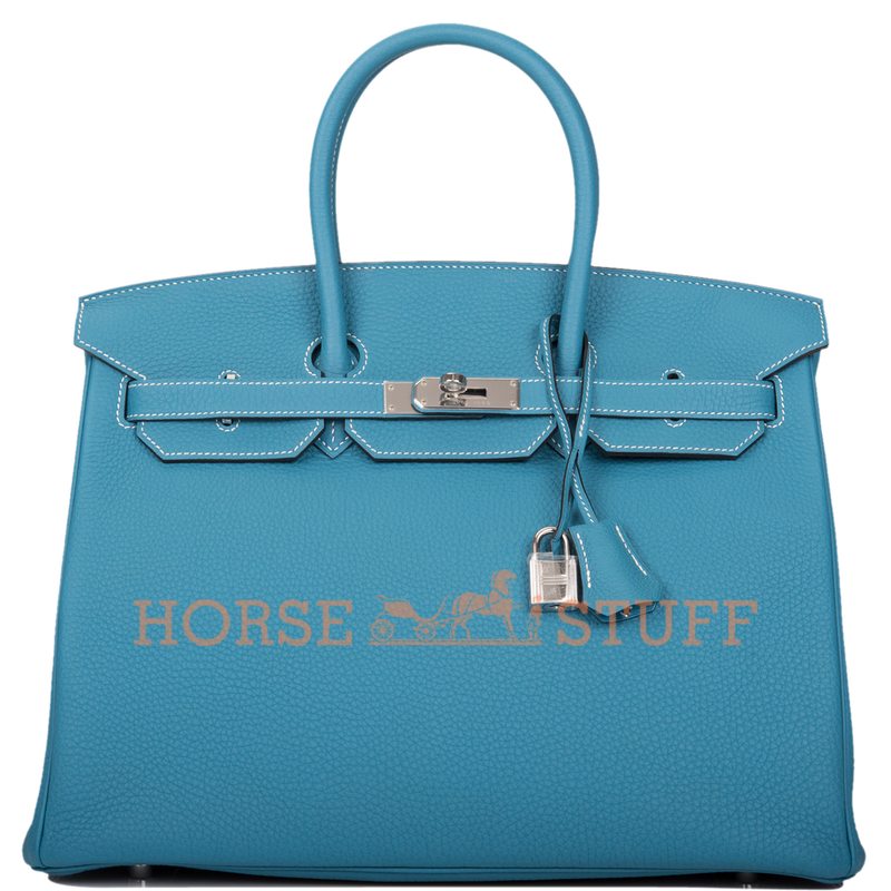 Hermès Birkin 35 Blue Jean Togo PHW