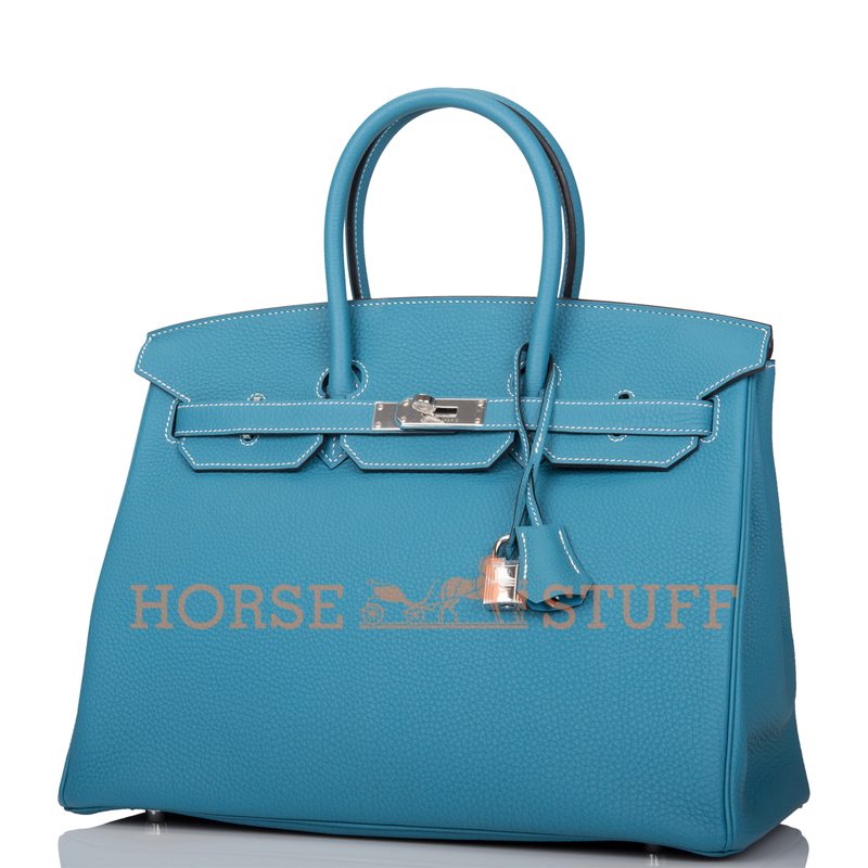 Hermès Birkin 35 Blue Jean Togo PHW