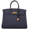 Hermès Birkin 35 Blue Nuit Togo GHW