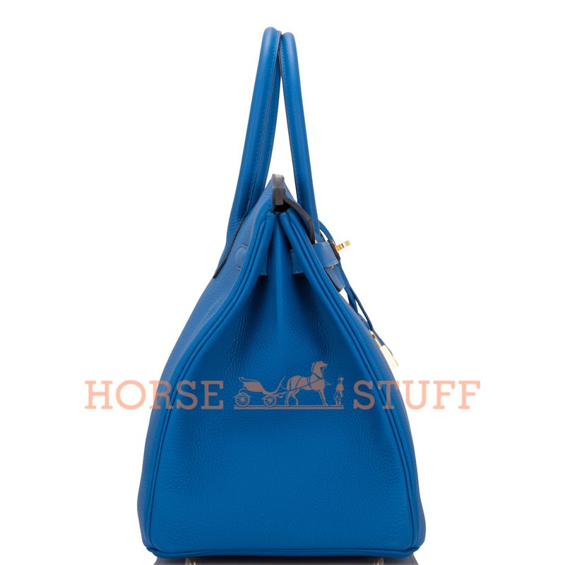 Hermès Birkin 35 Blue Zellige Togo GHW