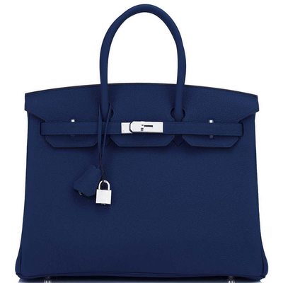 Hermès Birkin 35 Deep Blue Togo PHW