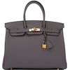 Hermès Birkin 35 Etain Togo GHW