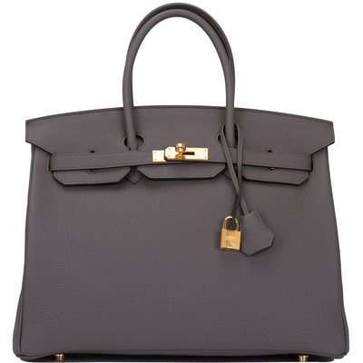 Hermès Birkin 35 Etain Togo GHW