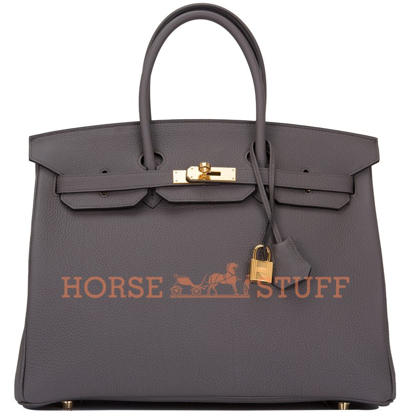 Hermès Birkin 35 Etain Togo GHW