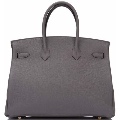 Hermès Birkin 35 Etain Togo GHW
