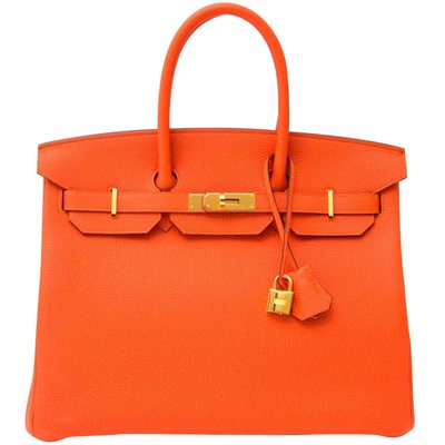 Hermès Birkin 35 Feu Togo GHW