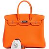 Hermès Birkin 35 Feu Togo PHW