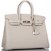 Hermès Birkin 35 Gris Perle Togo PHW