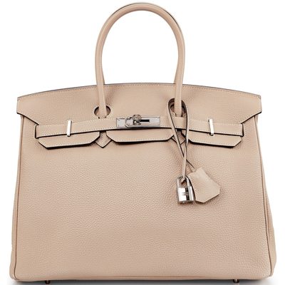 Hermès Birkin 35 Gris Tourterelle Togo PHW