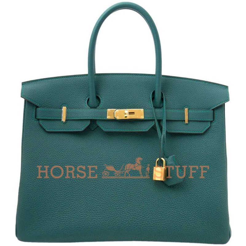 Hermès Birkin 35 Malachite Togo GHW